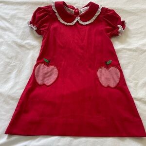 Smocked Cecil and Lou Apple back to school dress